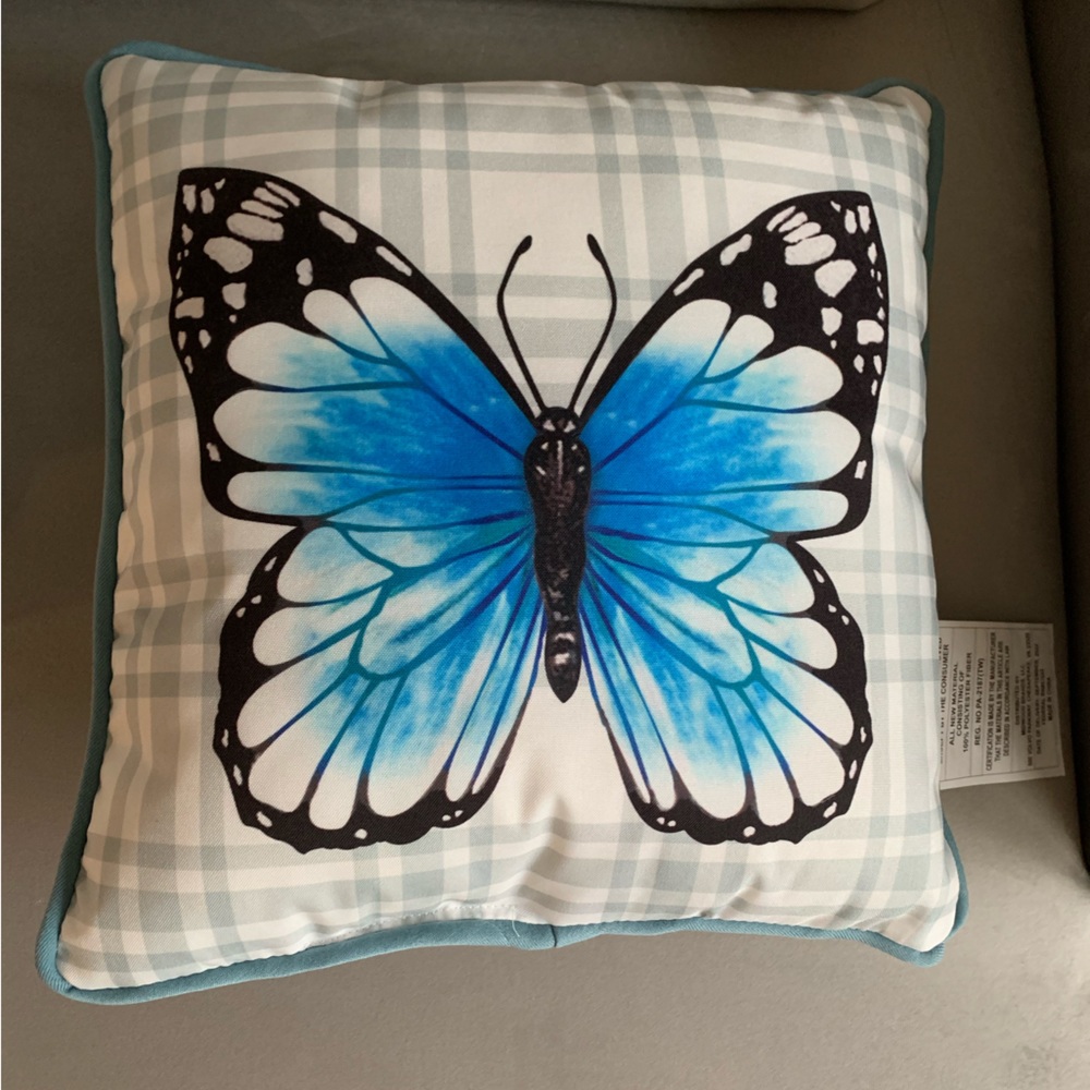 (3) Butterfly Decor Pillows